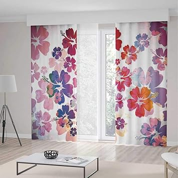 Amazon Com Yoliyana Blackout Curtains Hawaiian Living Room
