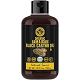 Organic Jamaican Black Castor Oil (10.15 fl oz) USDA Certified, Traditional Handmade with Typical and Traditional roasted cas