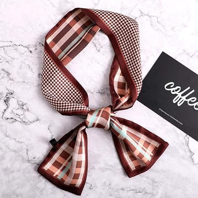 2019 design women scarf small size skinny silk scarfs bags ribbon tie band foualrd neckerchief hair neck scarves
