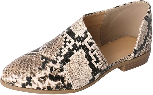 Amazon Com Fisace Womens Flat Shoes Faux Suede Pointed Toe Wedding Party Dressy Shoes Loafers Slip Ons