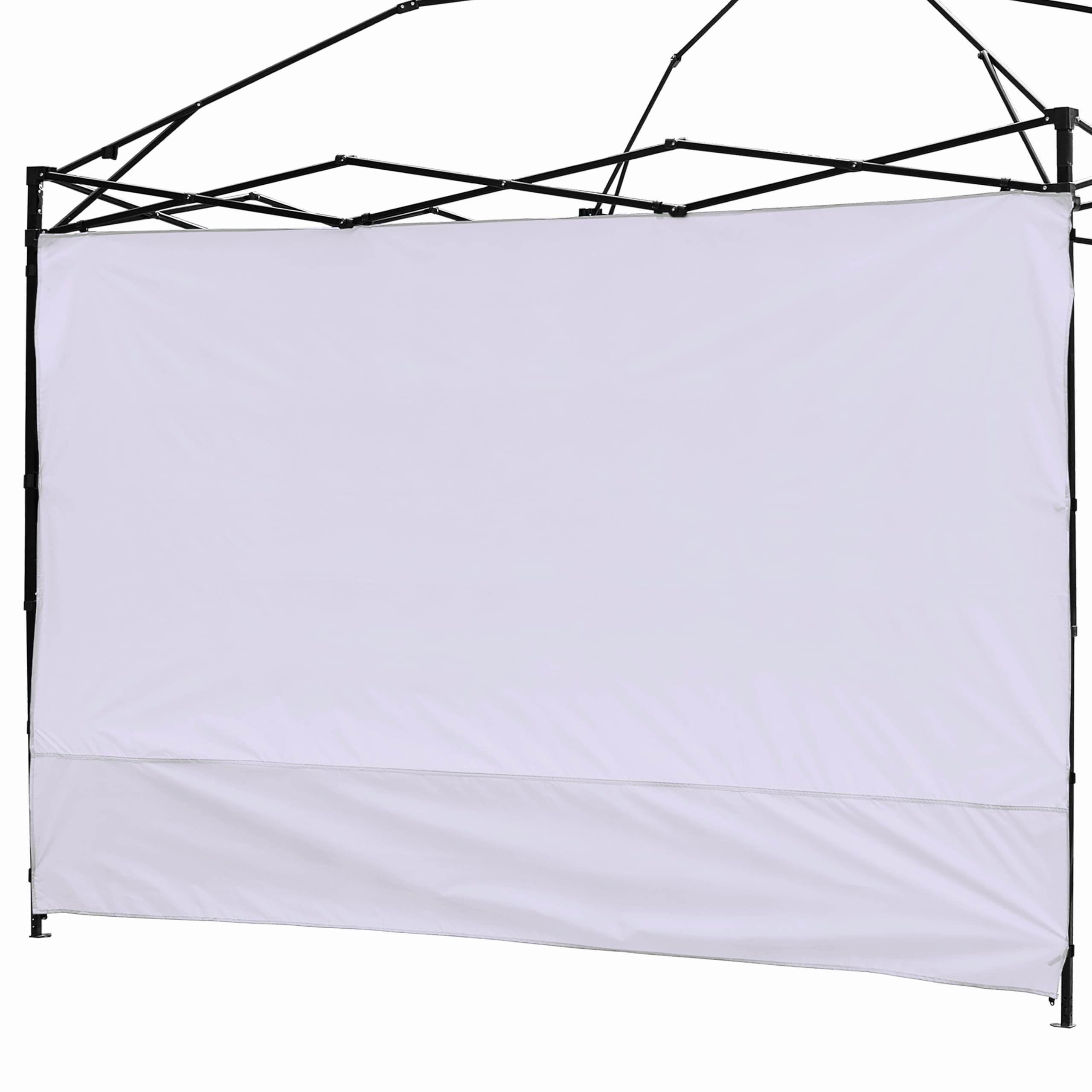 NINAT Canopy Sunwall 3M Sunshade Privacy Panel for Gazebos Tent Waterproof Sun Wall for Straight Leg Gazebos 1 Pack Sidewall Only (Canopy Frame Not Included) White Panel Wall