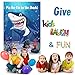 Pin the Fin on the Shark Games Birthday Party Supplies Decorations Shark Sticker Party Favors Games- 30 Fins