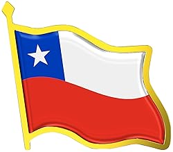 Chile Flag Lapel Pin - Enamel Metal National Badge