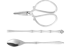 Cabilock 1set Crab Leg Crackers Set Forks and Storage Bag Essential Crab Eating Tools for Home Use for