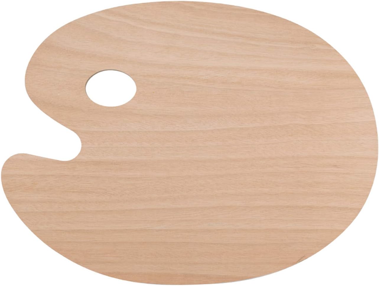Tebery Oval Shaped Wooden Palette 11.75" x 15.75" (4 Pack)