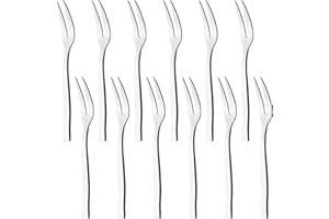 Eagrye 12-Piece Stainless Steel Fruit Forks, Tasting Cocktail Forks Set