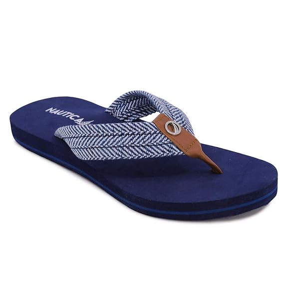 Buy Nautica Women's Sandals, Flip Flop, Slipper SlideWhite Dune 1Blue