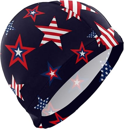 american flag swim cap