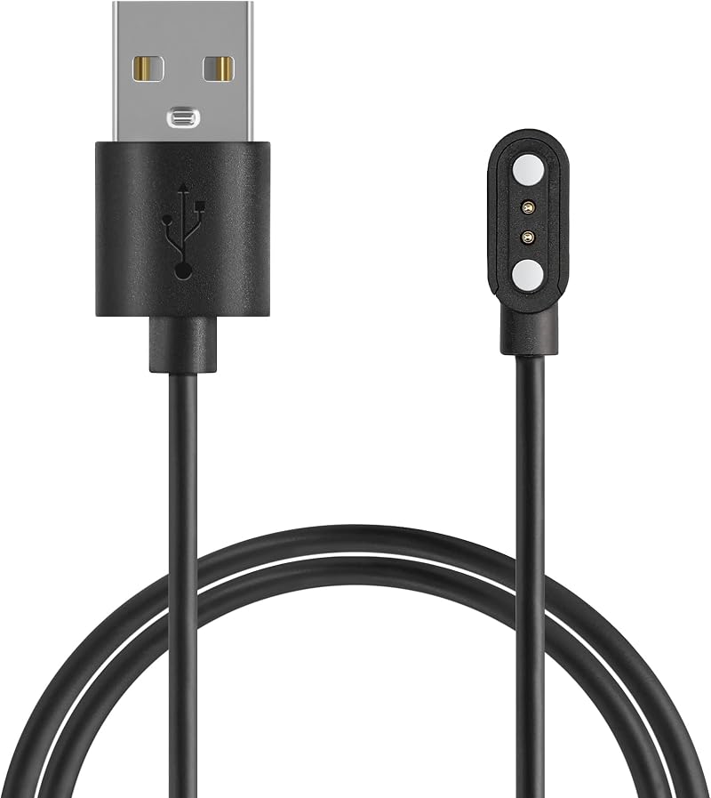 kwmobile USB Charger Cable for Blackview X1 X2 Smartwatch 100cm Black