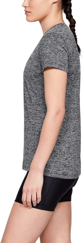 Under Armour Womens Tech V-Neck Twist Short-Sleeve T-Shirt : Clothing
