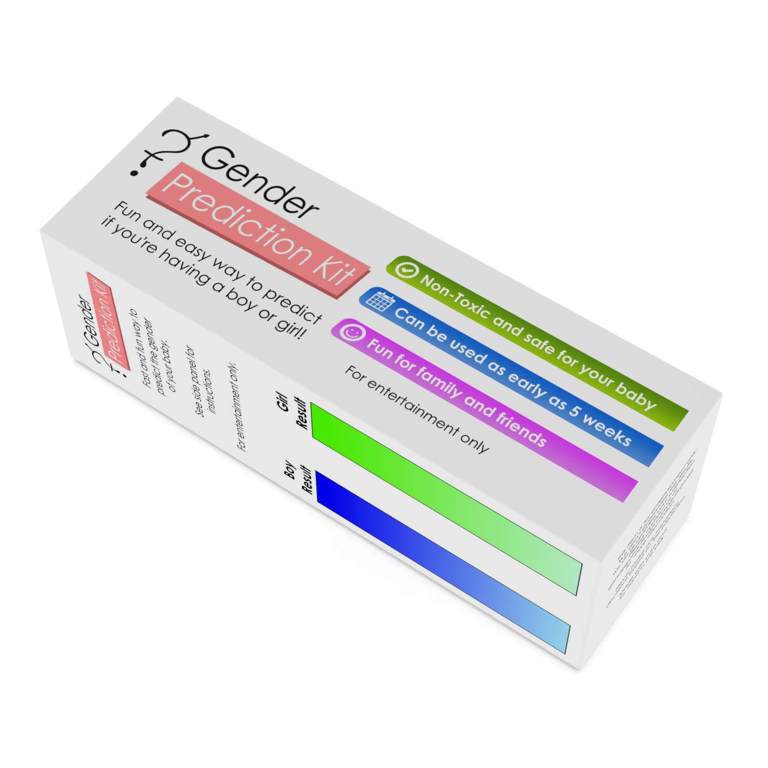 Baby Gender Prediction Test Kit - Early Pregnancy Prenatal Sex Test - Predict if Your Baby is a boy or Girl in Less Than a Minute from The Comfort of Your Home. Super Fun Gift for Reveal Party.