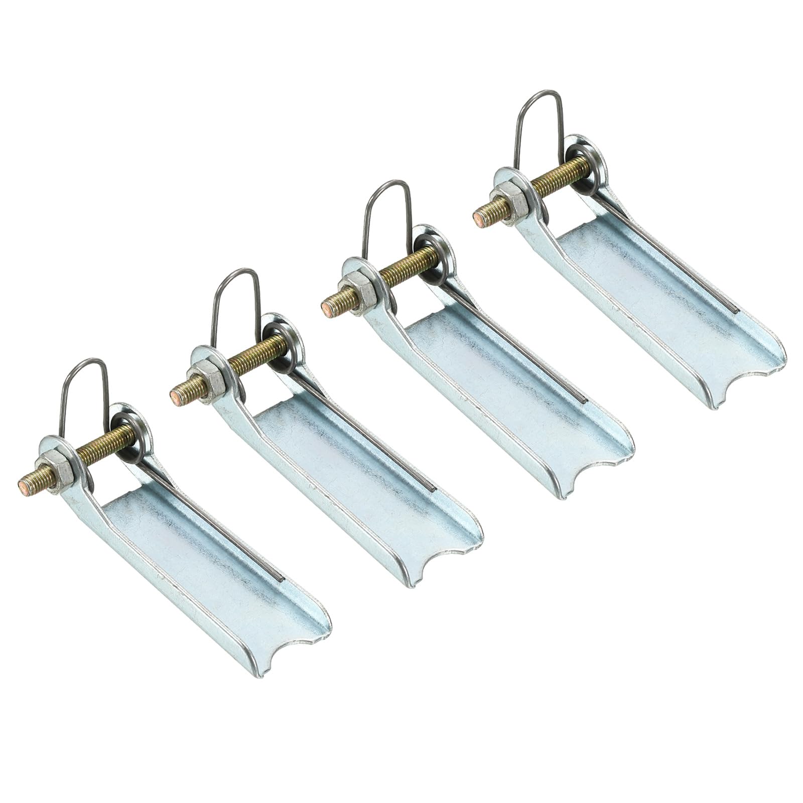 PATIKIL 1.7 Inch Replacement Hooks Latch, 4 Pack Metal Towing Receiver Hitch for Clevis Hook Trailer, Silver