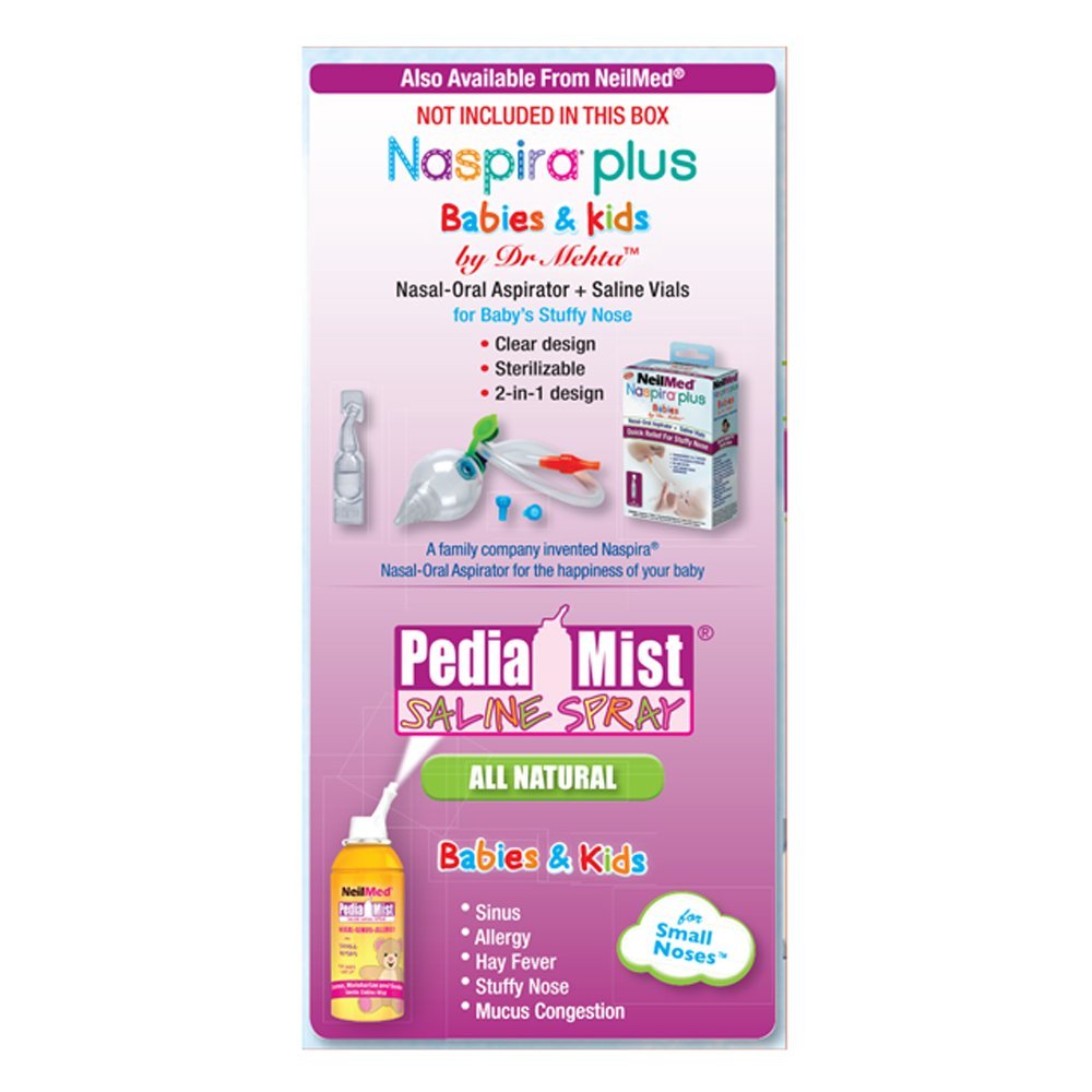 NeilMed Naspira Drops - Easy twist-off 12ct Ampoules, (Packaging May Vary)
