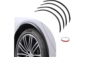 Augeny 4PCS Car Fender Trim Strip, Carbon Fiber Arch Anti-Scratch Wheel Header Protection Pad, Universal Curved Anti-Collision Wheels Lip Strip, Car Protection Decor Accessories