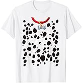 Dalmatian Costume Print Dog Dalmatians Halloween Adult Kids T-Shirt