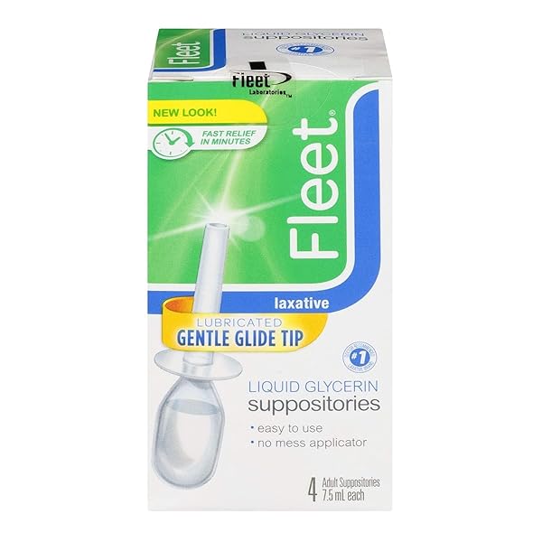 FLEET LIQUID GLYCERIN SUPPOSITORIES 4 EACH (PACK OF 6)
