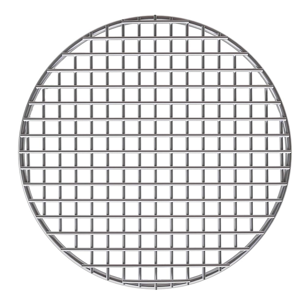 Turbokey Barbecue Grids Bacon Cooking Rack for Oven Use Dia 10.4 Inches Round Cooking Grate for Baking Round Stainless Steel Wire Cooking Racks/Carbon Baking Net/Grill/Pan Grate (265mm/10.4")