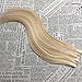 Moresoo 18 Inch Balayage Colored Tape in Extensions Bleach Blonde (Color 613) Highlighted with Honey Blonde Highlights Remy Human Hair PU Tape in Hair Extensions 20pcs/50g Weft Hair