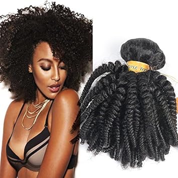 Amazon Com Black Rose Hair Afro Kinky Curly Brazilian Curly