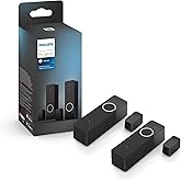 Philips Hue Secure Smart Contact Sensor, Black - 2 Pack - Made for Indoor Doors and Windows - Requires Hue Bridge - Works wit