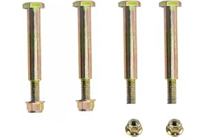 4Pcs 137644 193406 Wheel Bolts and Lock Nuts fits Cub Cadet Craftsman Husqvarna 137644 193406 532193406 184219 532137644 738-