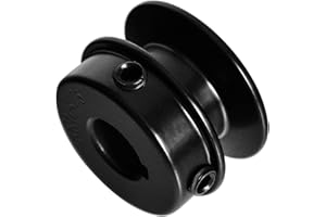MINERGUY AK1758 Mechanical V-Belt Pulleys, 1.75" OD 5/8" Fixed Bore, Single Groove, Cast Iron, for 3L, 4L, A, AX V-Belt