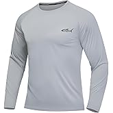 Men's UPF 50+ Sun Protection Shirts Rash Guard Long Sleeve Quick Dry Moisture Wicking Workouts Outdoor