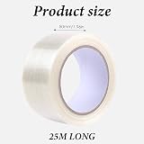 JOYVOX Clear Duct Tape 25M Waterproof High Performance Adhesive Indoor Outdoor view 2