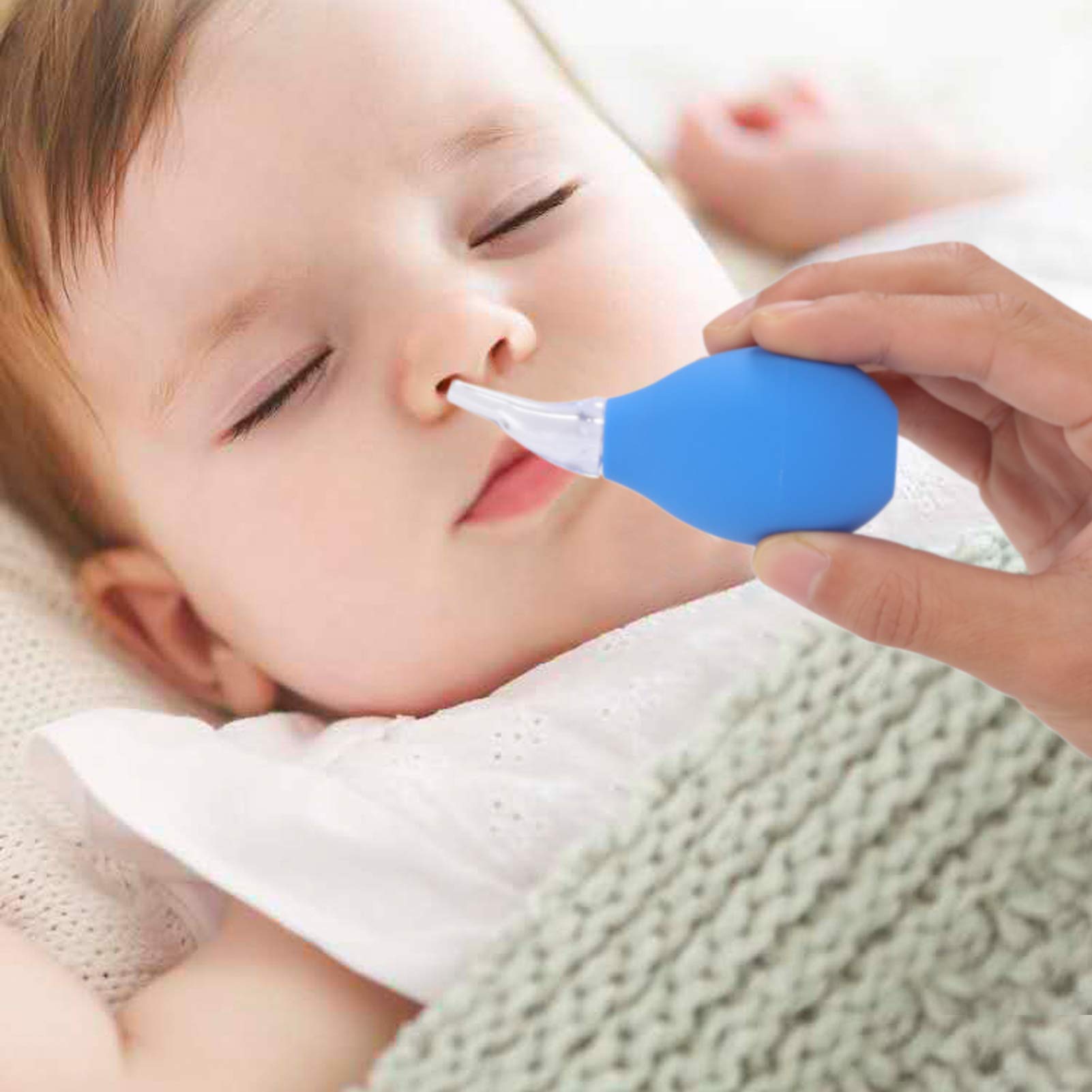 Lamoutor 4Pcs Premium Nasal Aspirator Nose Suction Bulb for Baby
