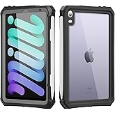 MRUOZRUI Waterproof Case Compatible with iPad mini 7&6 6th Generation 8.3 Inch, Full Body Heavy Duty Protection with Built-in Screen Protector, Pencil Holder, Strap, Shockproof Tablet Case