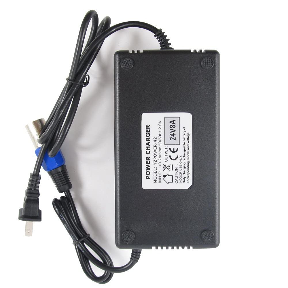 Abakoo New 24V 8A Battery Charger with XLR Connector for 24BC8000T-1, 4C24080, BATC8 EA1065, S150 1107 614HD, M51, CH5404