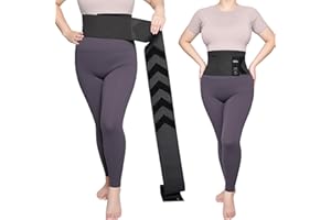 APHLOS Adjustable Waist Trainer Wrap for Women Belly Fat,Stretch Fabric,Tummy Control,Back Support,Body Shaper Waist Trimmer Belt