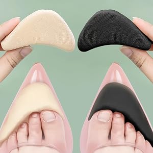 4-Pack Women's High-Heel Insoles - Adjustable Arch Support and Cushioning Insoles with Anti-Slip Soles, Suitable for high Hee