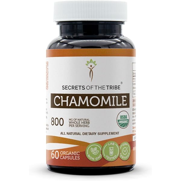 Amazon.com: Chamomile (Certified Organic) - 450 mg (100 Capsules 