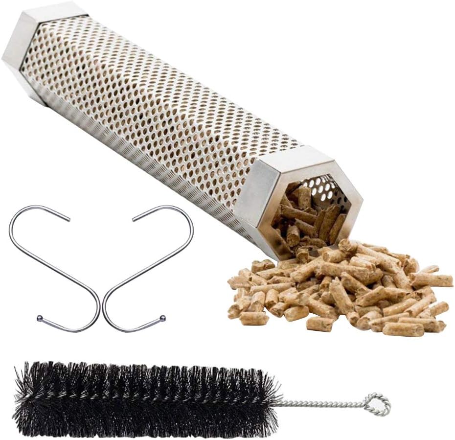 MiaoxinUK Pellet Smoker Tube, Portable Barbecue Smoke Generator, BBQ