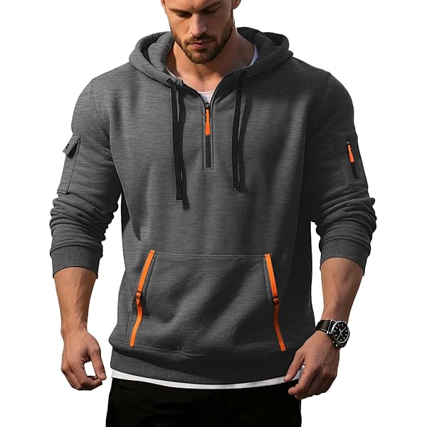 ★sale★8yards PULLOVER Halfsleeve Hoodie Amazon.com: VICTORIOUS Men's Raglan Lightweight Zip Up Hoodie