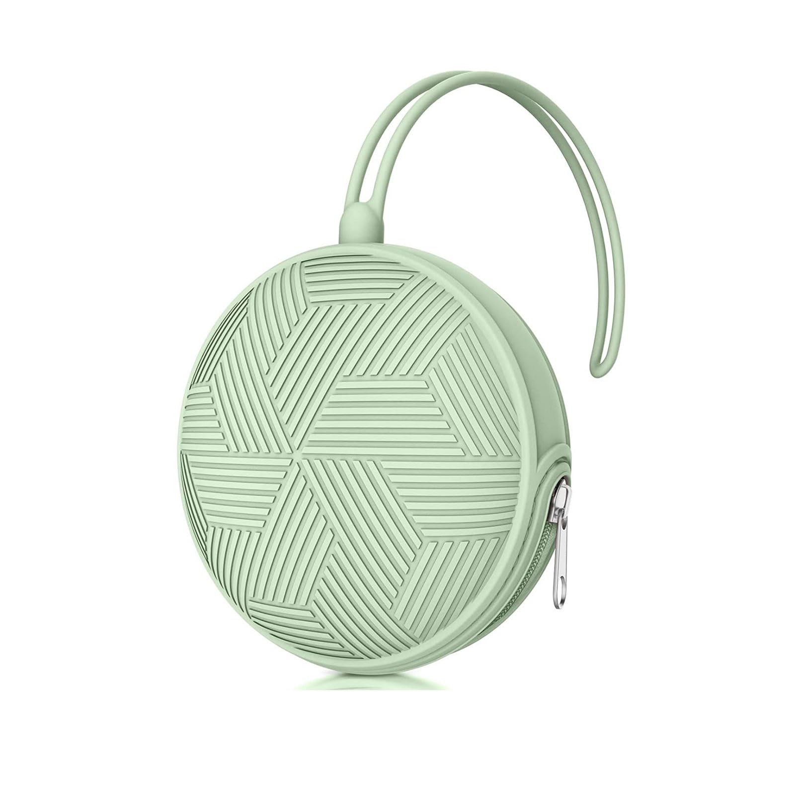 Smlpuame Dummy Holder Case Set,BPA Free Silicone Pacifier Holder Pod,Portable Soother Pods for Baby Nappy Changing Bag Stroller,Travel,Home,Easy to Clean(Mint)