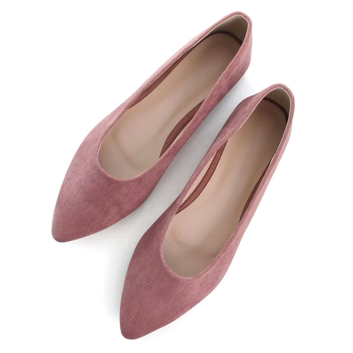 ChaiRong Zhou Casual Flats for Women Soft Suede