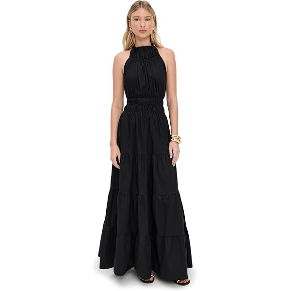 jersey knit halter dress Laurie Modern Halter Dress - Sleek Lines with Refined Cut-Out Detail for Day to Night Wear main image 0