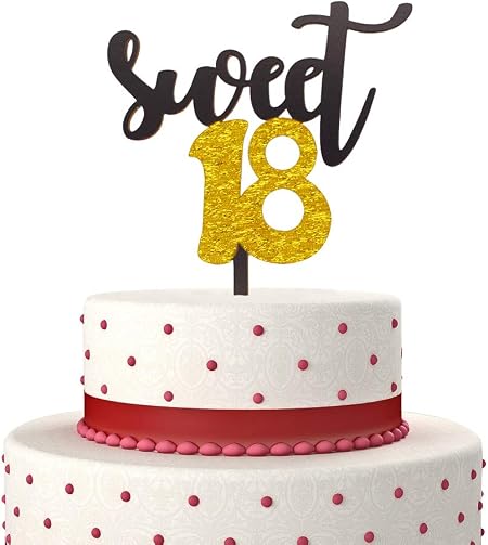 Decorations A Gateau Et Accessoires Decorations Figurines Figurines De Gateau 18th Joyeux Anniversaire 18 Ans Personnalise 7 5 In Precut Edible Cake Topper k Environ 19 05 Cm