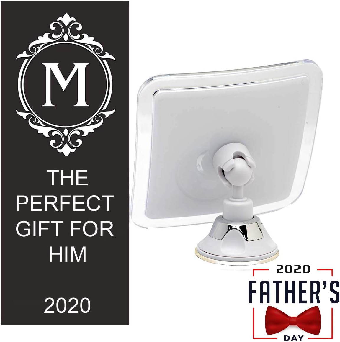 Mirrorvana Fogless Shower Mirror for Fog Free Shaving with Upgraded Suction-Cup, Shatterproof Surface and 360° Swivel, 6.3 x 6.3 Inch : Beauty