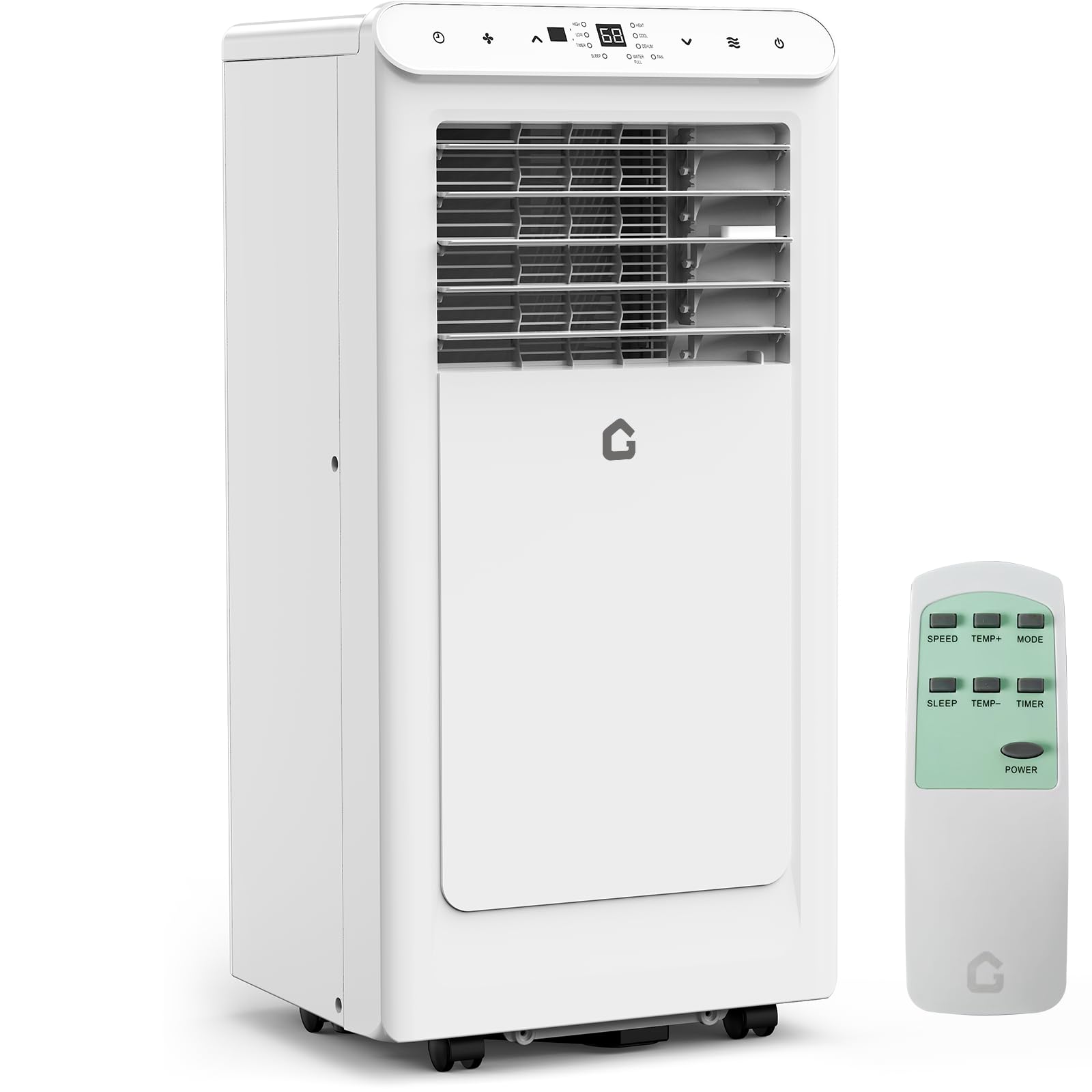Photo 1 of 10500 BTU Portable Air Conditioners, 3-In-1 Portable AC Units for Rooms with Dehumidifier, Quiet Room Air Conditioner Cools Up to 450 Sq.Ft., Energy Efficient, Remote, 24Hrs Timer, Auto Swing, White
