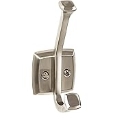 Top Knobs TK1060 Hooks Double Robe Hook - Brushed Satin Nickel