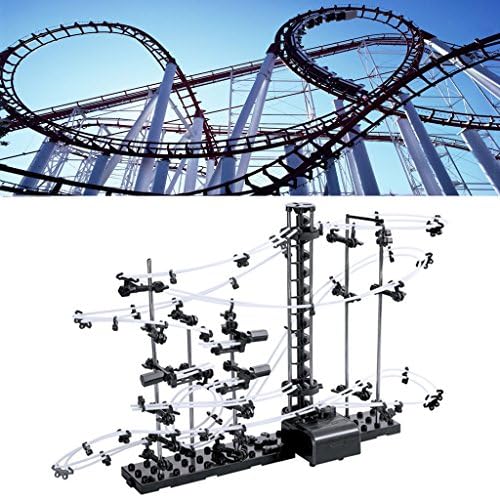 BIGBI Level-1 Marble Runs Roller Coaster Kids Space Rail Building Kit Toys Spacewarp