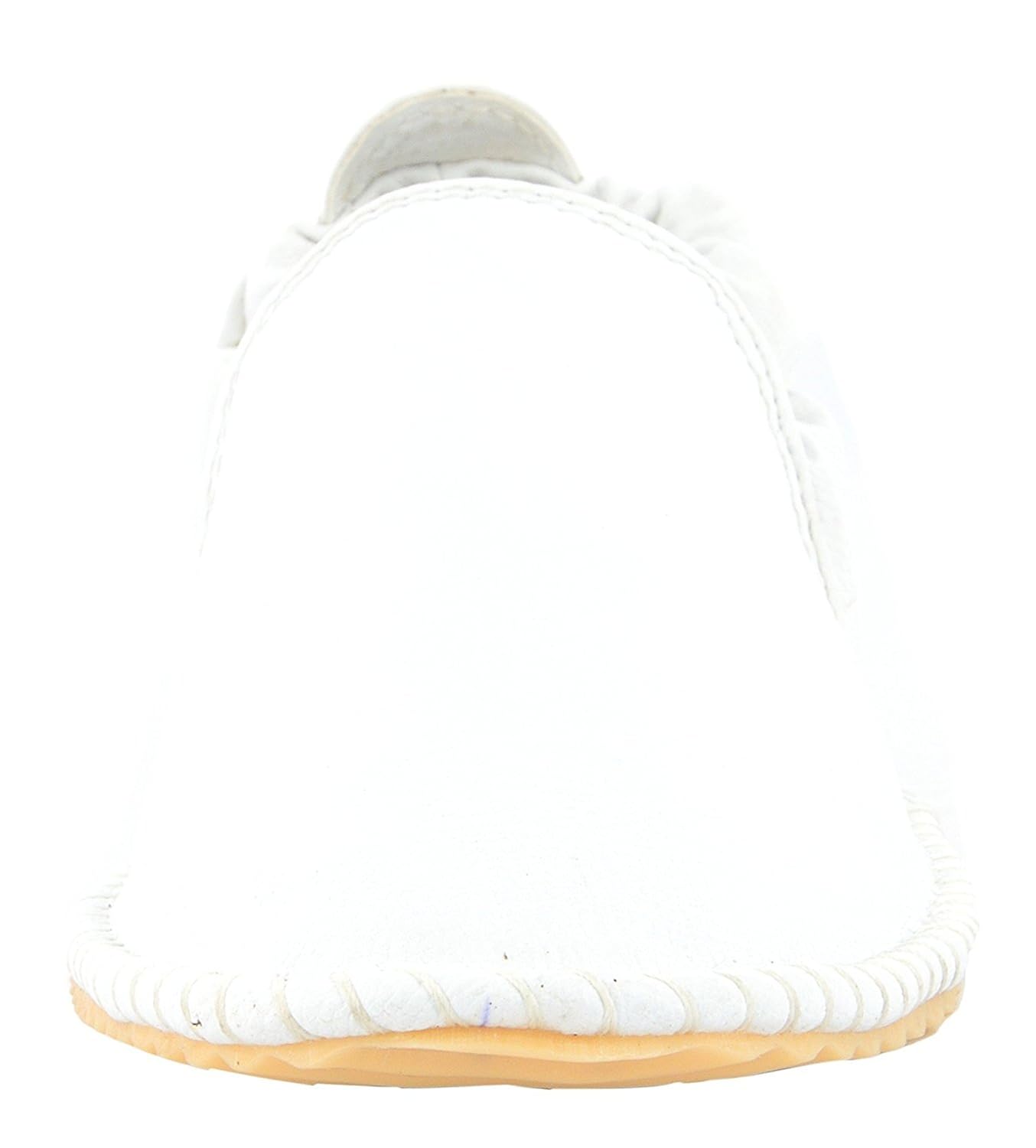 hot man men's white synthetic loafers-7 (hm-5050-white_7)