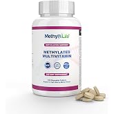 Methyl-Life&reg; Methylated Multivitamin &ndash; Chewable Multi with Active Folate (Cerebrofolate&reg;) &amp; B12 &ndash; High Absorption, Vegan, Non-GMO, Gluten-Free | 120 Tablets