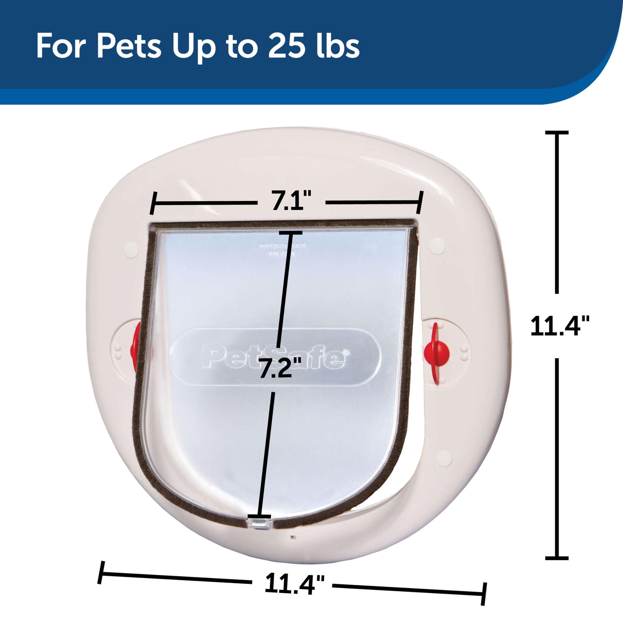 PetSafe Exterior/Interior Cat Door - Big Cat 4-Way Locking Pet Door Flap for Large Cats - Tinted Privacy Door - Weatherproof, Durable Door Frame - DIY Easy Install with Hardware Kit Included