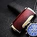 Red Jet Lighter Luxurious Torch Lighter Refillable Gas Windproof Turbo Lighter for Cigar Pipe Cigarette Candle (Gas Not Included) (Dual Jet + Cigar Punch)