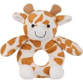 Apricot Lamb Baby Lovey Giraffe Soft Rattle Toy Plush Stuffed Animal 6''