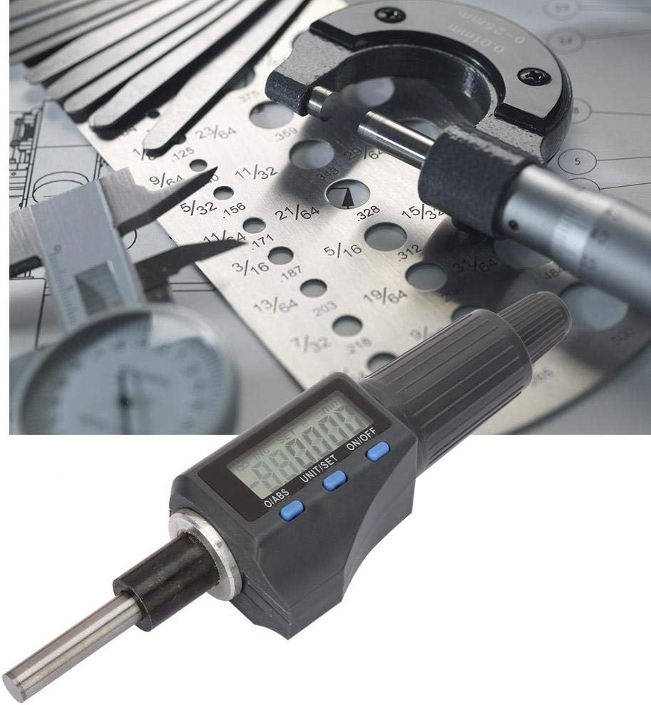 Micrometer Head, 0.001mm Digital Micrometer Head 025mm Electronic Micrometer Head Support Unit